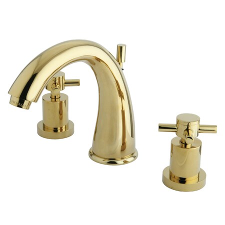 Kingston Brass 8" Widespread Bathroom Faucet, Polished Brass KS2962DX